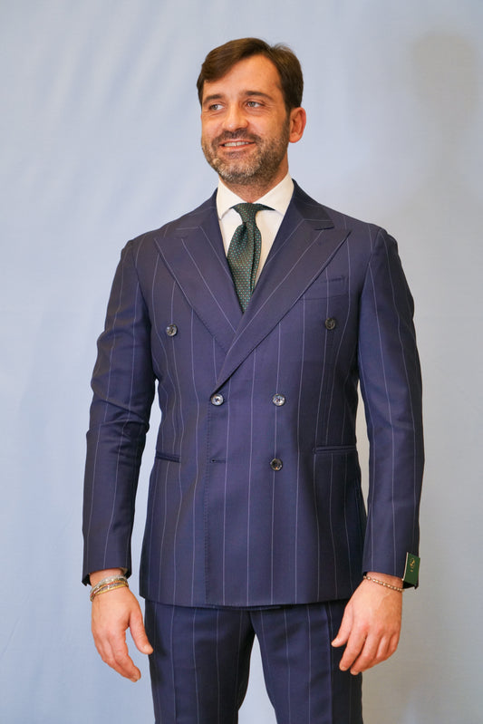 ABITO BLU GESSATO DOPPIOPETTO 1005-293