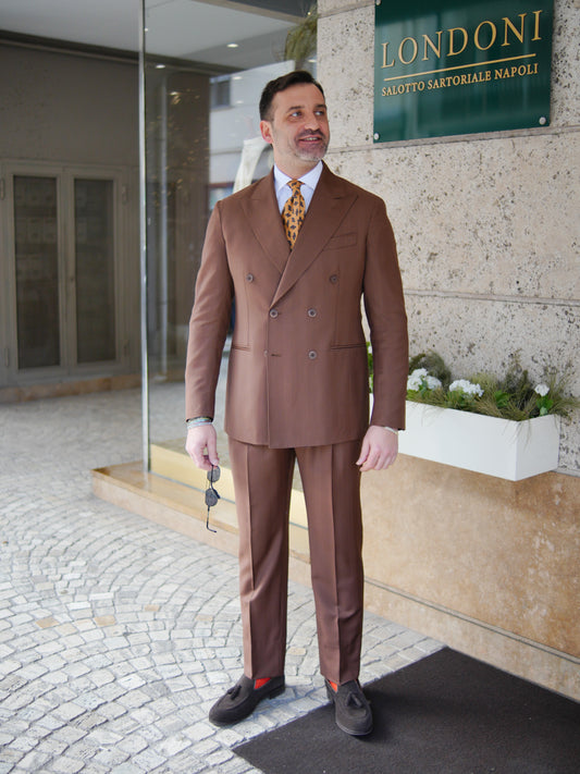 ABITO DOPPIOPETTO TABACCO
