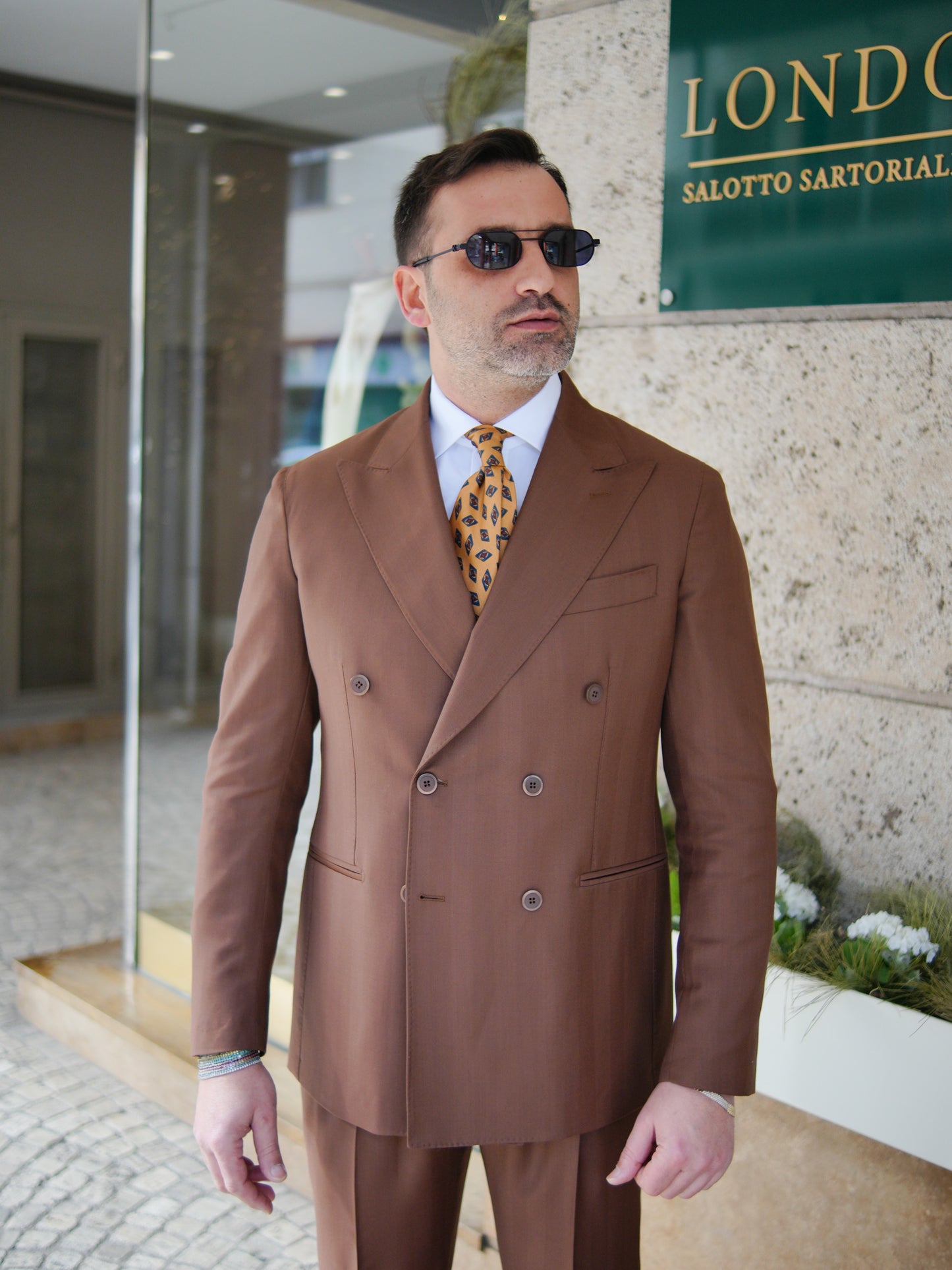 ABITO DOPPIOPETTO TABACCO