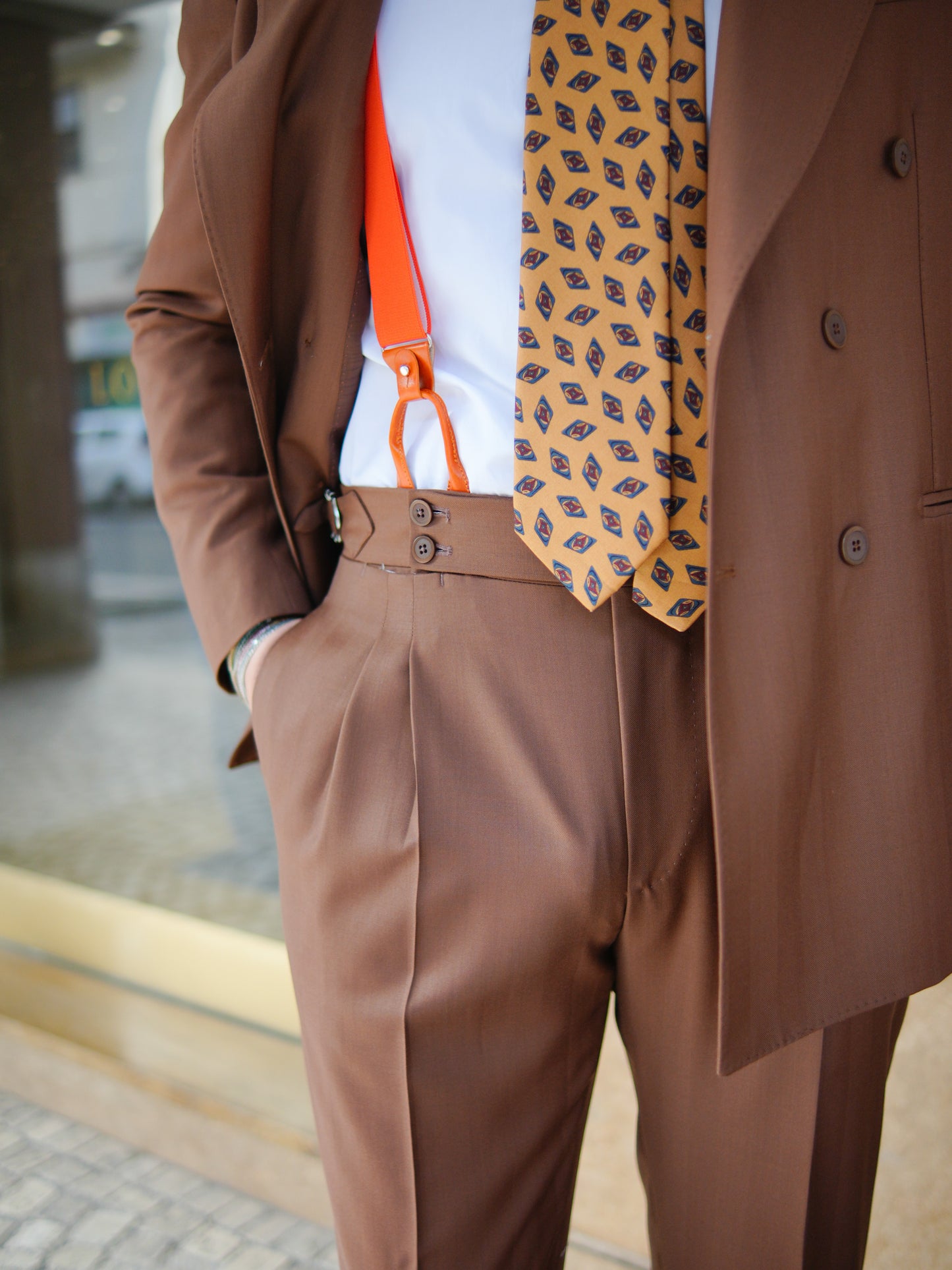 ABITO DOPPIOPETTO TABACCO