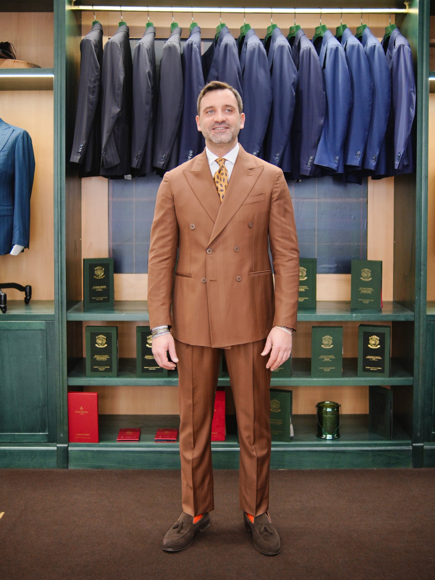 ABITO DOPPIOPETTO TABACCO