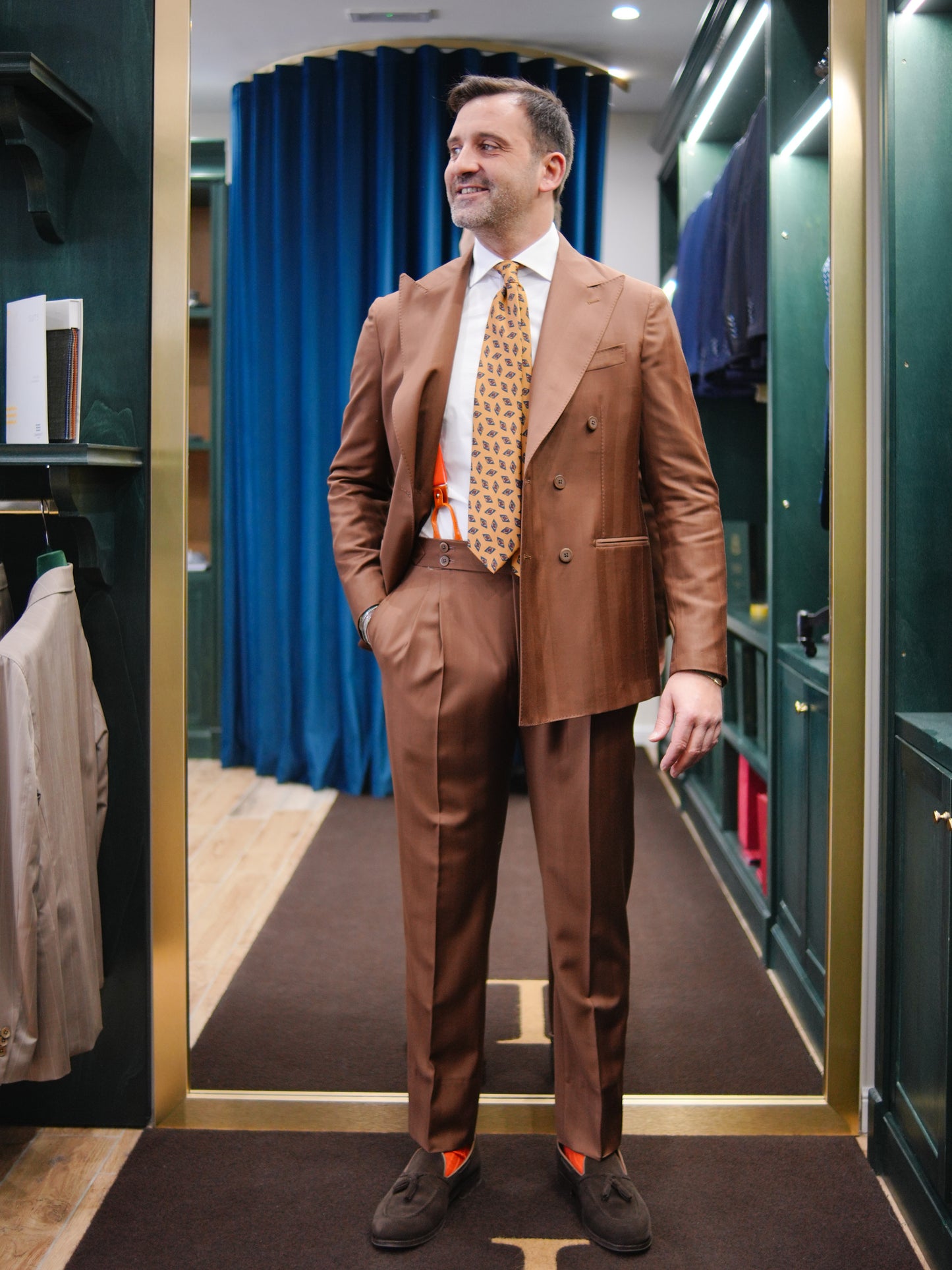 ABITO DOPPIOPETTO TABACCO