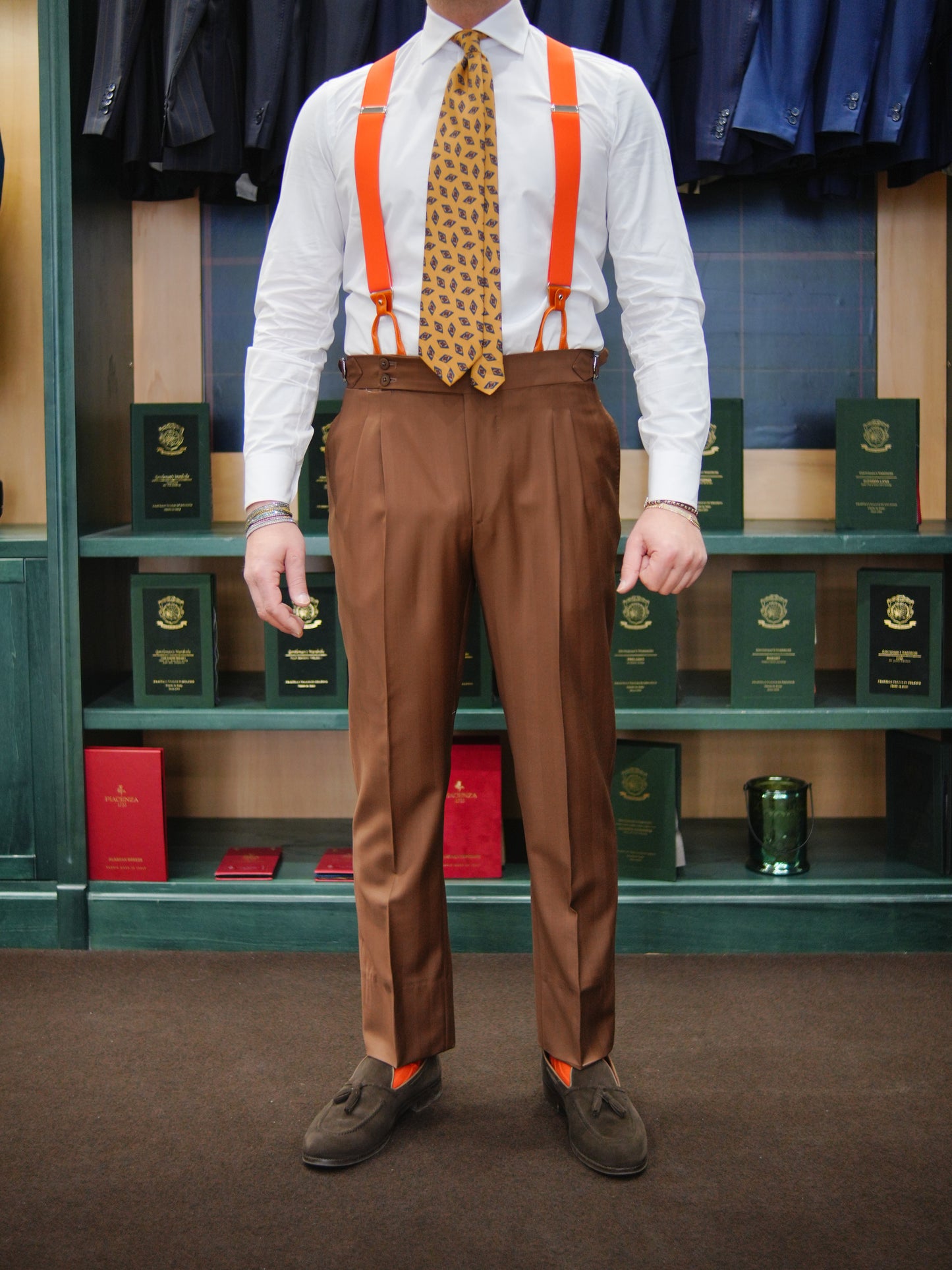 ABITO DOPPIOPETTO TABACCO