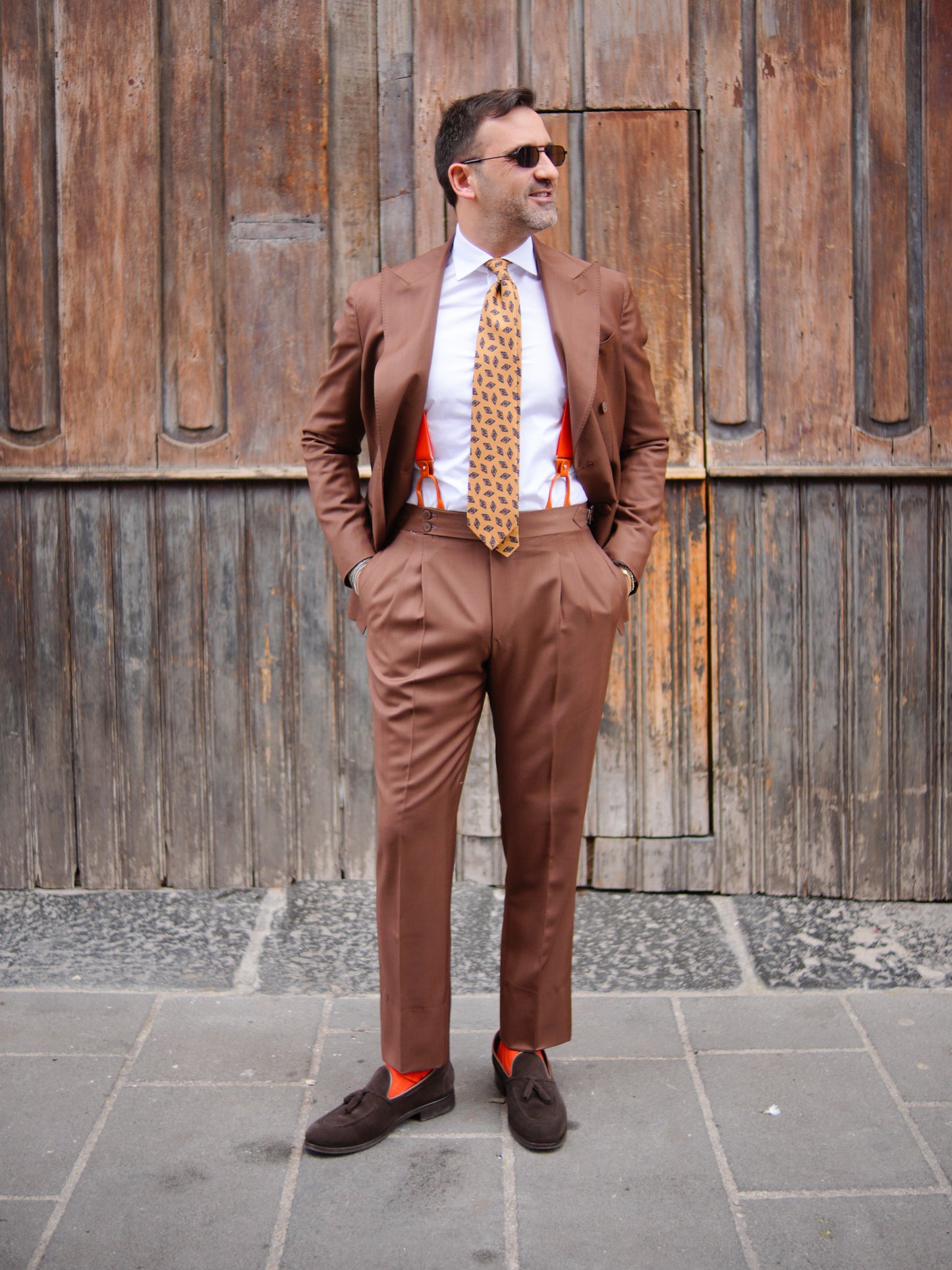 ABITO DOPPIOPETTO TABACCO