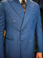 ABITO DOPPIOPETTO BLU REALE SPIGATO
