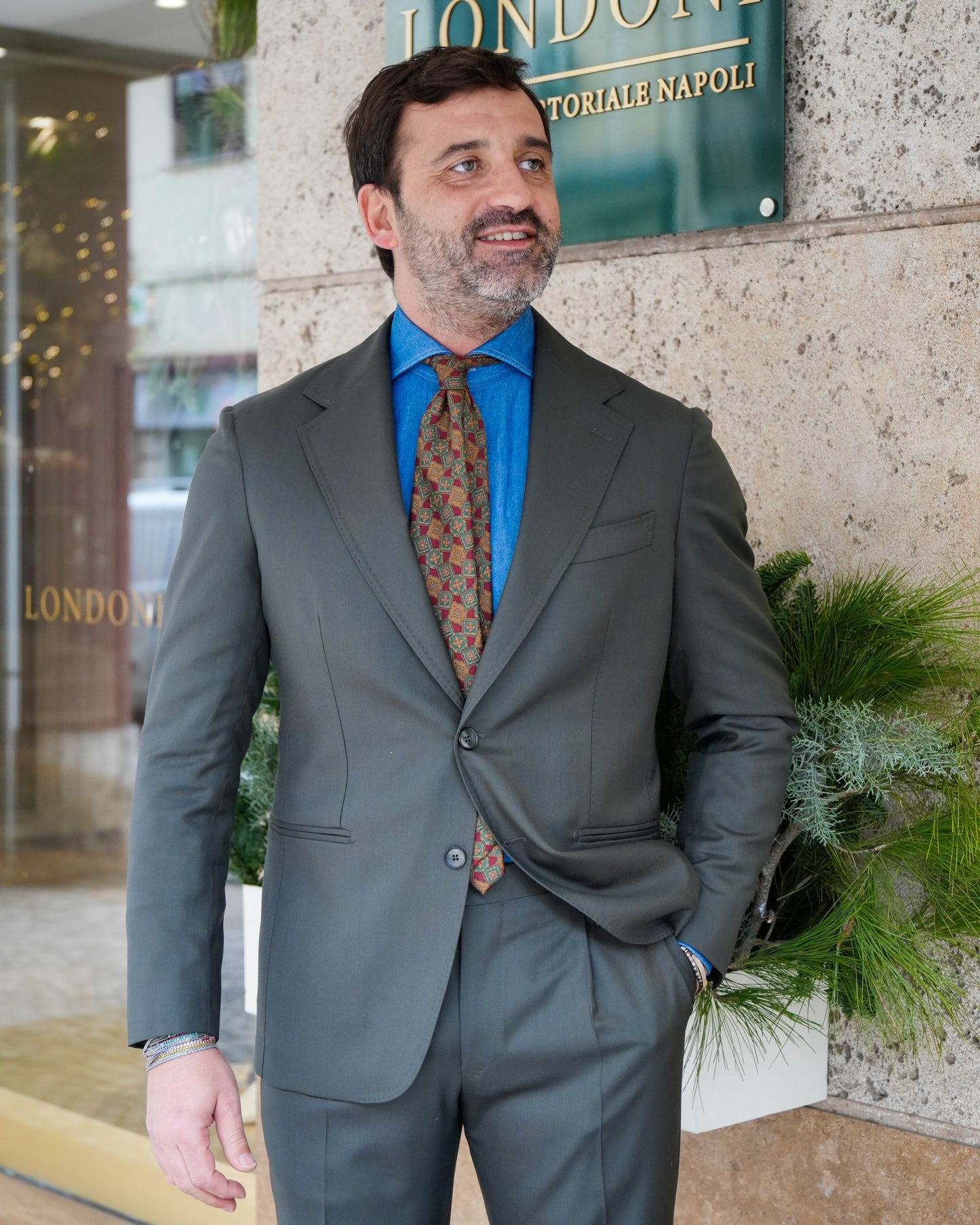 ABITO TINTA UNITA TALLIA VERDE