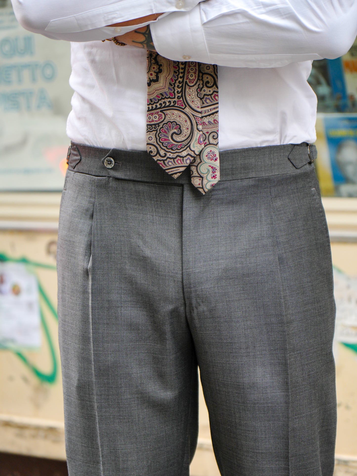 ABITO DOPPIOPETTO TINTA UNITA GRISAGLIA