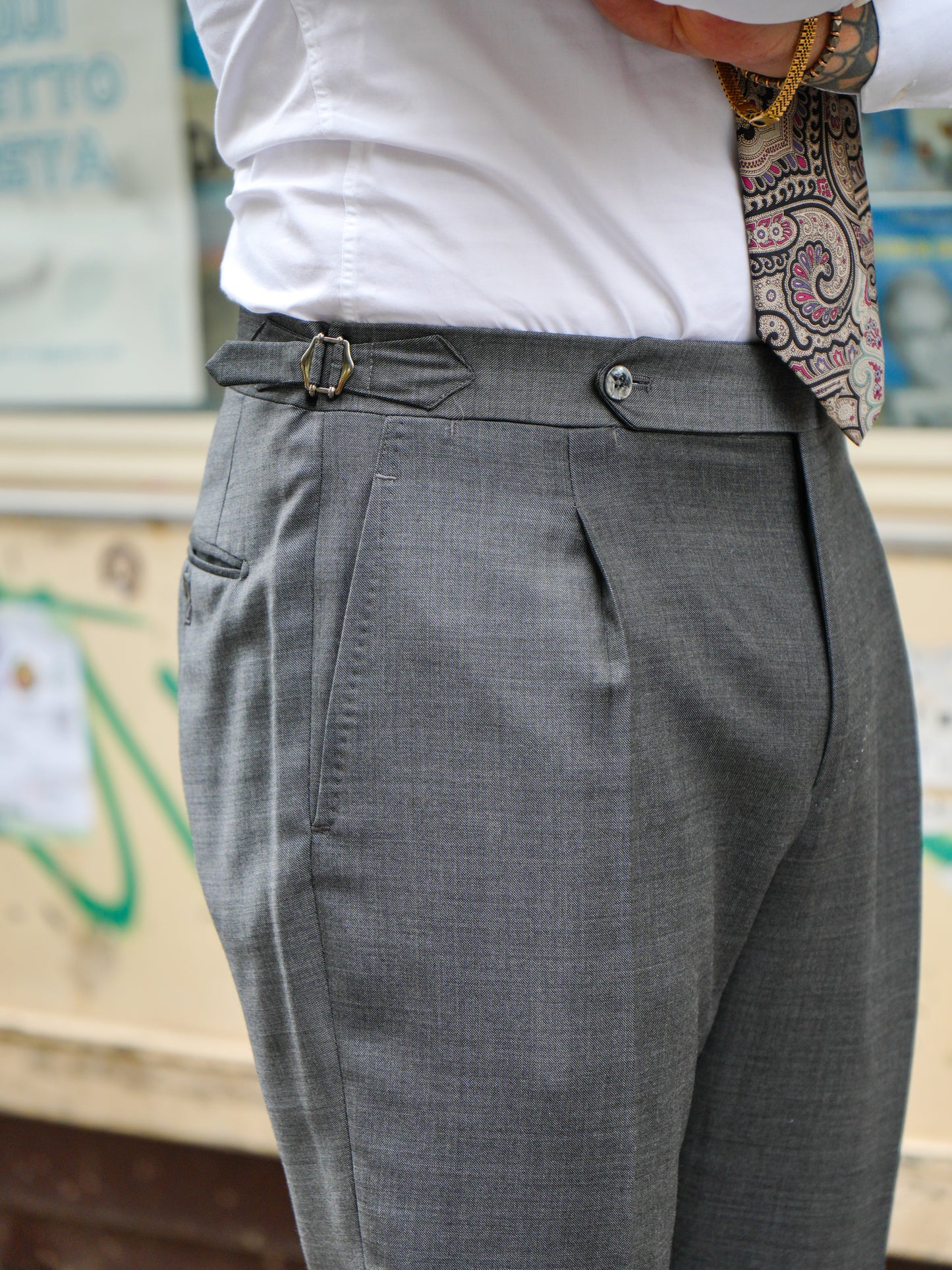 ABITO DOPPIOPETTO TINTA UNITA GRISAGLIA