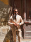 ABITO MONOPETTO BEIGE SPIGATO