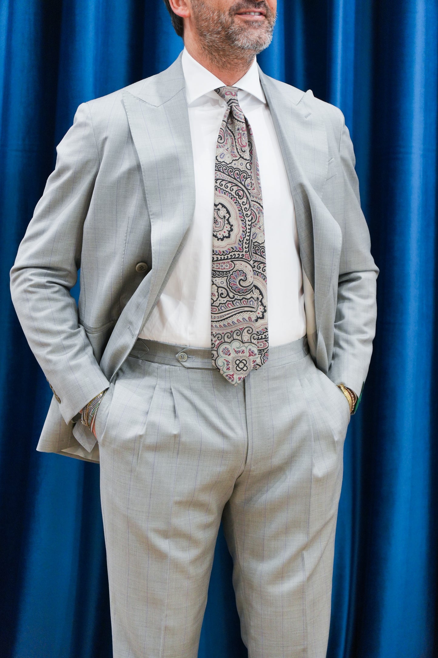 ABITO DOPPIOPETTO GRIGIO RIGO VIOLA