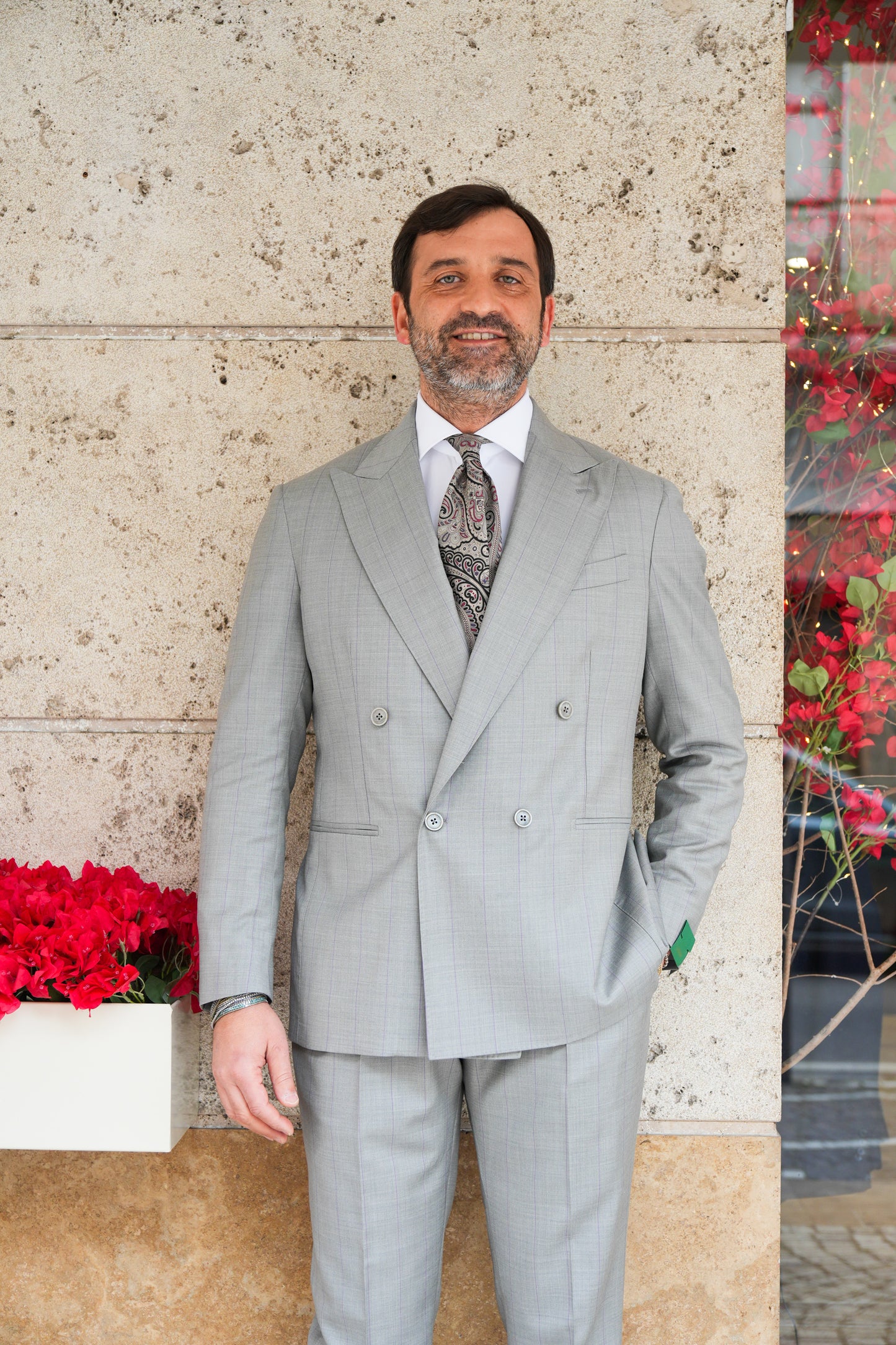 ABITO DOPPIOPETTO GRIGIO RIGO VIOLA