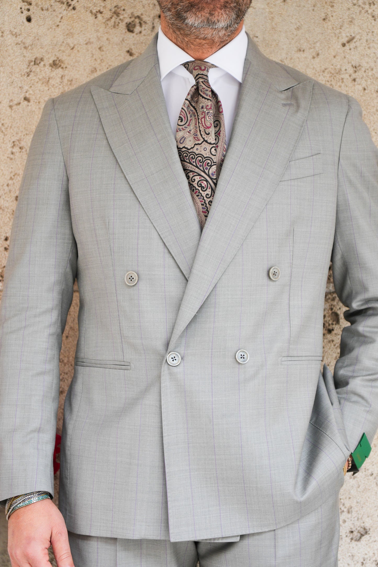 ABITO DOPPIOPETTO GRIGIO RIGO VIOLA