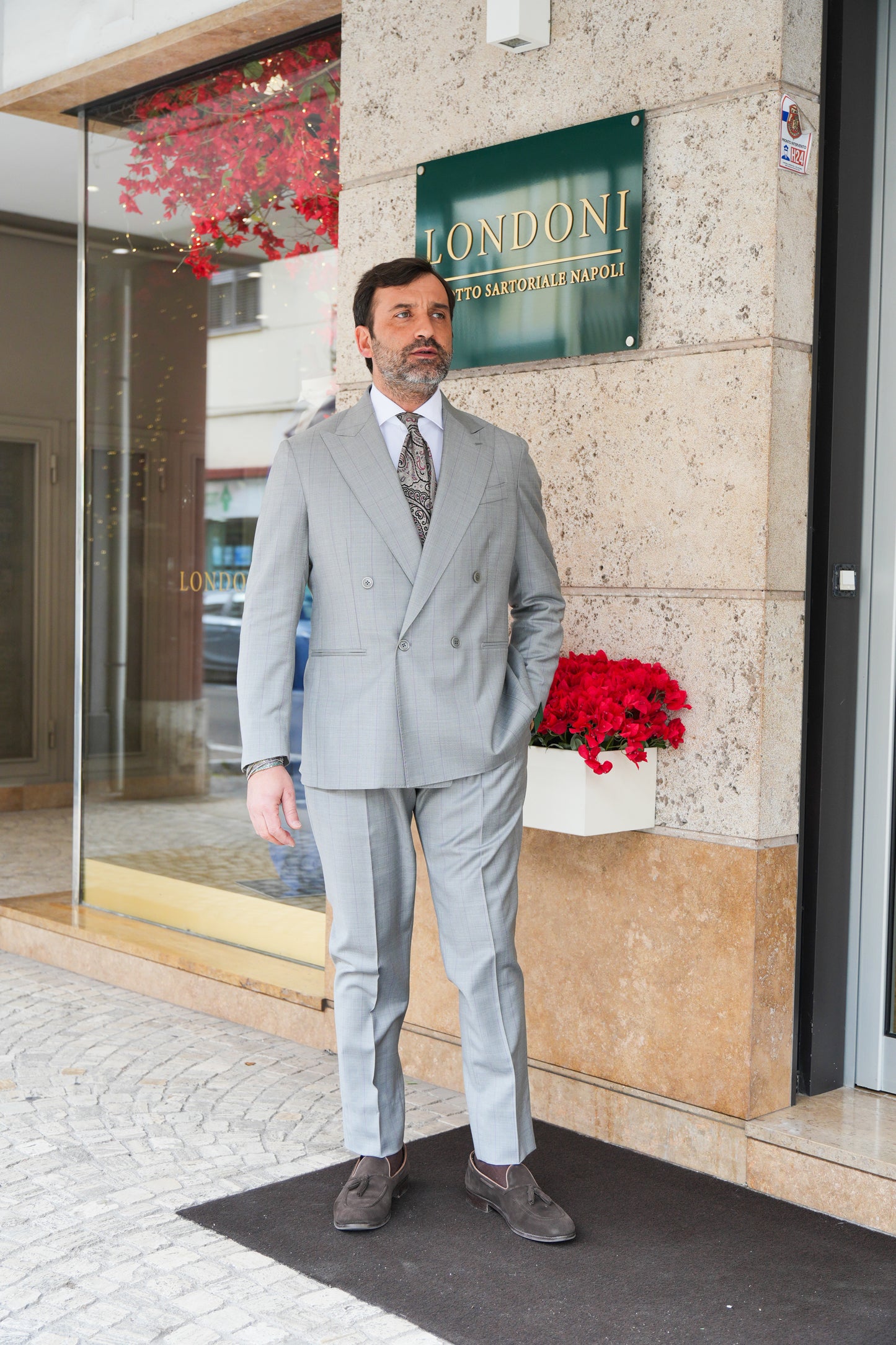 ABITO DOPPIOPETTO GRIGIO RIGO VIOLA