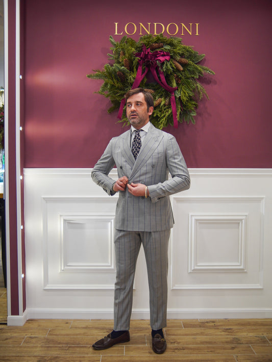 ABITO DOPPIOPETTO GRIGIO RIGO BLU