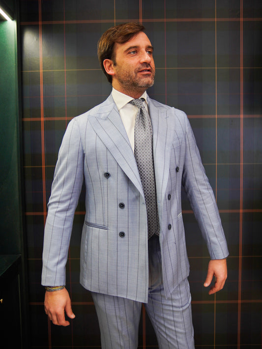 ABITO DOPPIOPETTO POLVERE RIGO BLU