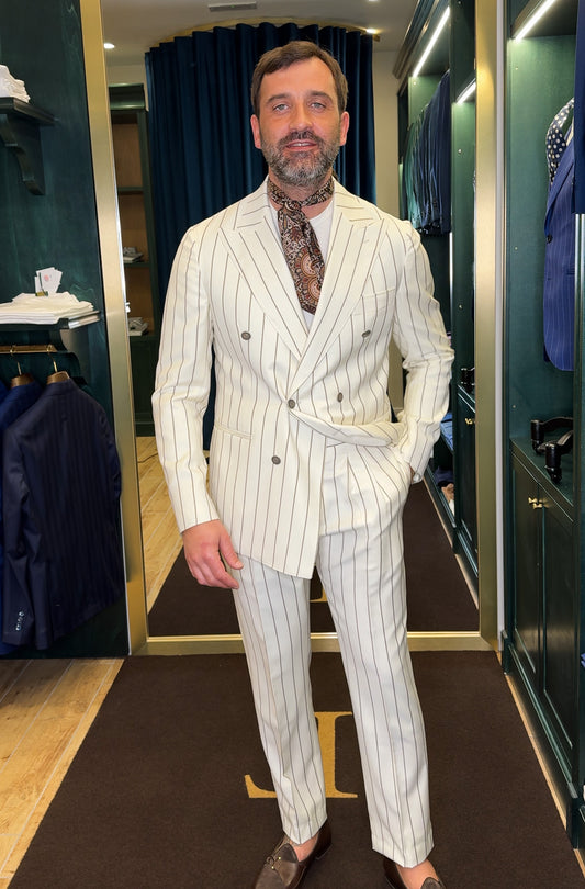 ABITO DOPPIOPETTO PANNA RIGO FANGO