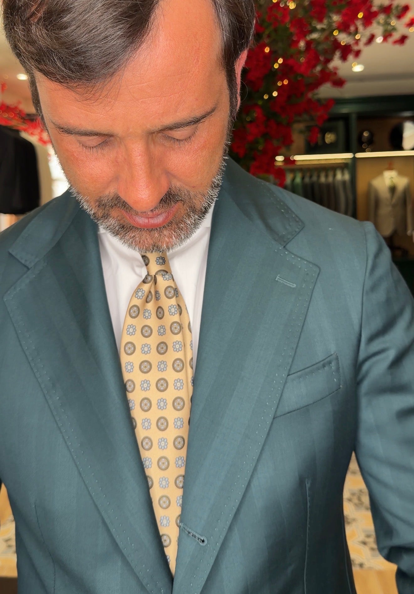 ABITO FASCIATO TINTA SU TINTA VERDE